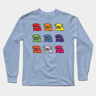 Rainbow Bulldog Set Long Sleeve T-Shirt